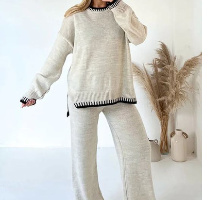 Casual Loose Solid Color Outfit