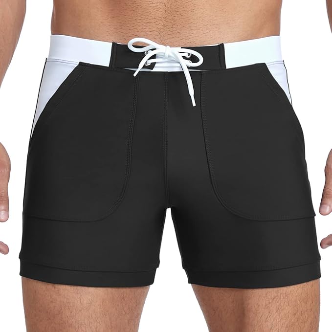 Comfortable Clothes Online™ Sport Shorts – Black Swimwear Men