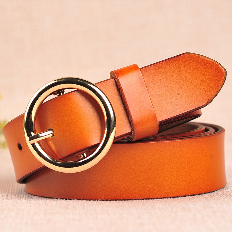 Women's Vintage Leather Belt New Women's Fashion Vintage Leather Belt