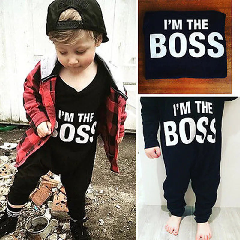 Comfortable Clothes Online™ Long Sleeve – Baby Boss Outfit